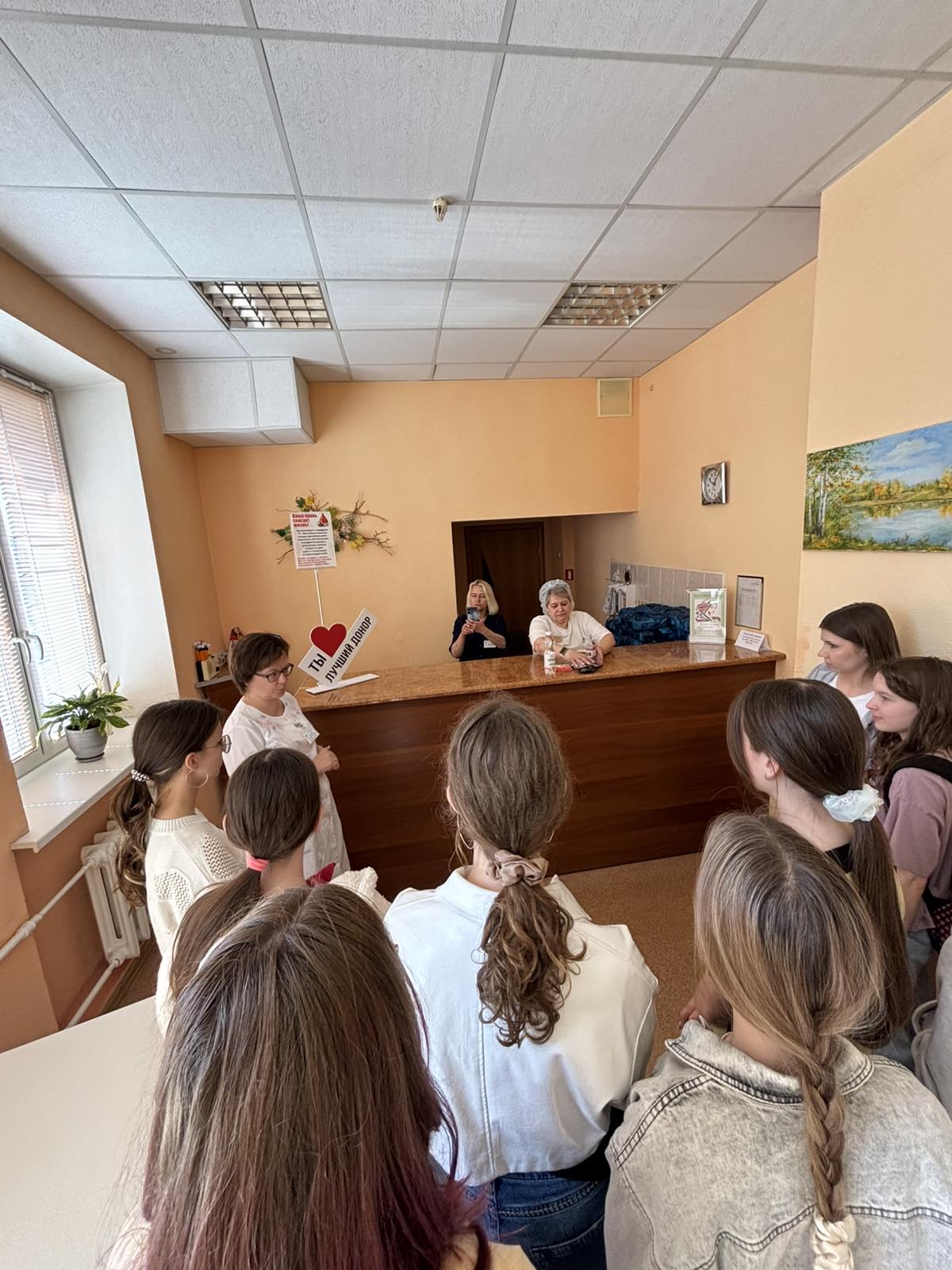 В рамках учебно-полевых сборов посетили с экскурсией Могилевскую областную станцию переливания крови